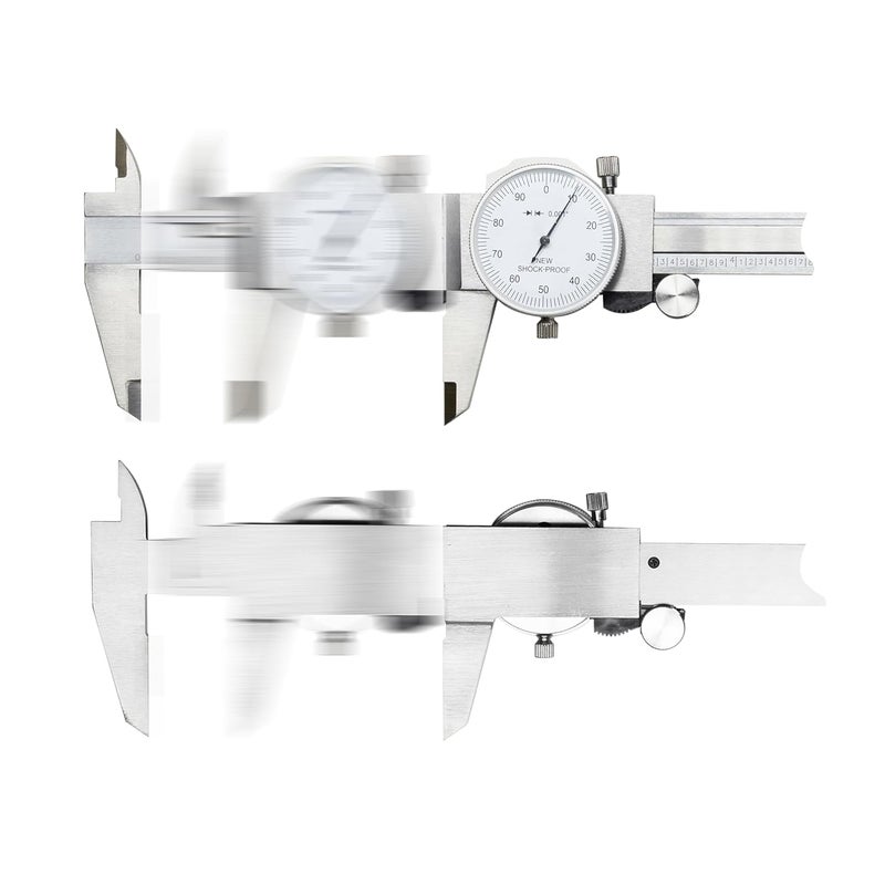 TEXALAN (R) 0-6" 4 Way Dial Caliper .001" Shock Proof Imperial Carbon Steel - Image 5